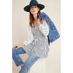 Anthropologie Maeve Isola Tiered Babydoll Top